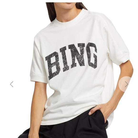 ANINE BING
Jaylin 'Bing' Cotton T-Shirt SZ LARGE - Picture 5 of 7
